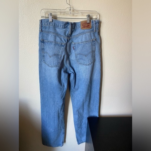 Levi’s Women’s 94 Baggy Straight Leg Jeans Size 30 Medium Wash High Rise - Picture 4 of 8